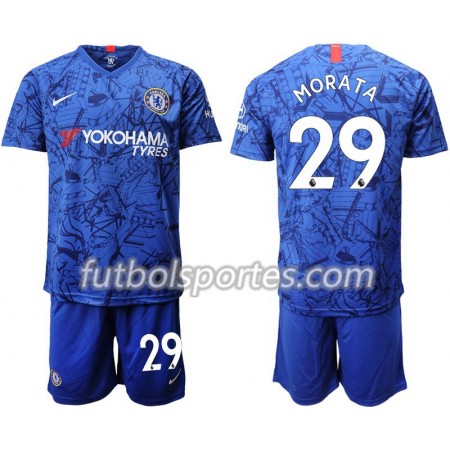 Camisetas Niños Chelsea Morata 29 Primera Equipacion 2019/2020